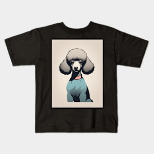 Poodle Dog 1 - Japanese Old Vintage Kids T-Shirt